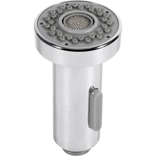 Practical Pull-Out Style Kitchen Faucet Spray Head Replacement Dual-Mode Water Flowing Type Chrome Finish Spray Head