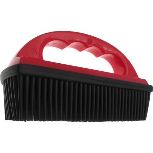 Professional 1 pack Red color Rubber Car Cushion Brush Rubber Pet Hair Leather carpet cleaning brush