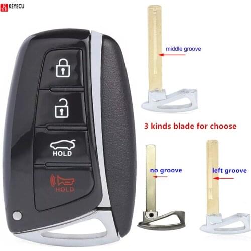 KEYECU for Hyundai Azera Equus Genesis Santa Fe G80 2013 2014 2015 2016 2017 Remote Key Shell Case Fob for SY5DHFNA433