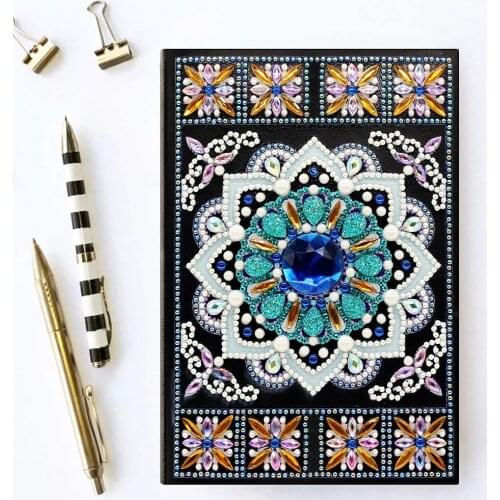 DIY Special Shaped Diamond Painting Notebook Bohemia Diary Book 5D Diamond Embroidery Cross Stitch Note Book Handmade Gifts