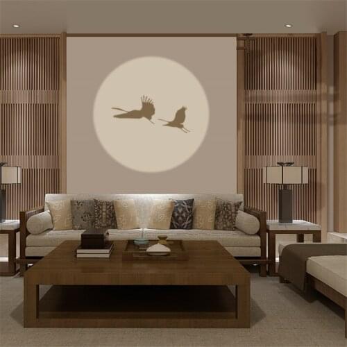 Modern Bamboo Shadow Projection Ceiling Lamps Dining Room Living Room Art Decoration Corridor Aisle Balcony LED Ceiling Lights