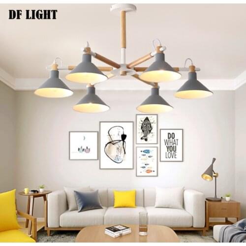 Modern LED Ceiling Lamp for Living Room Chandelier E27 220V Bedroom Study Hotel Restaurant Lamp Factory Direct Lighting Fixtures