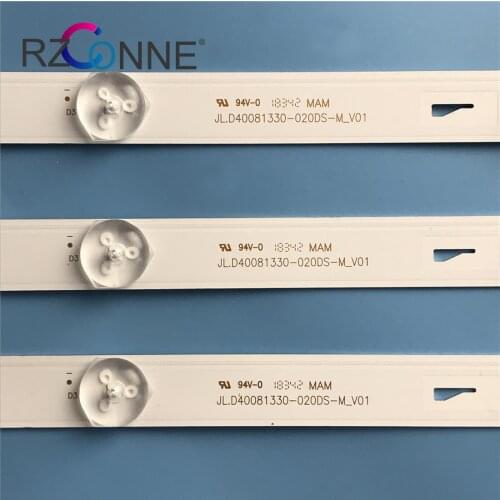 LED Backlight strip 8 lamp For Toshiba 40"TV CRH-ES40WWB303008035ADREV1.1 JL.D40081330-020DS-M V01 40L1600C 40L2600C TH-40D400C