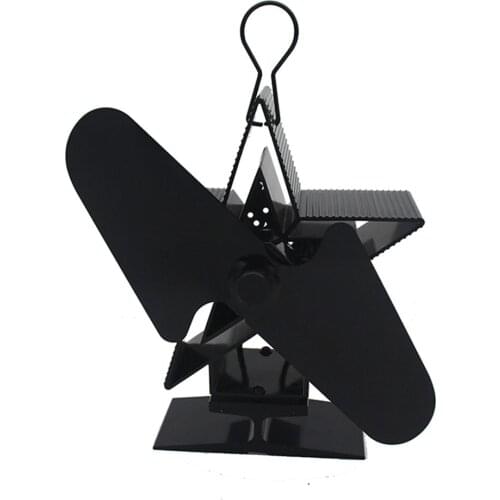Heat Powered Stove Fan Premium Fireplace Thermodynamic Fan Alumina Fan Blade Ultra Quiet Warm Fireplace Fan Thermal Power Fan