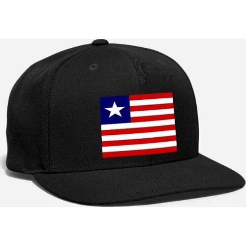 Liberia Flag Embroidery Customized Monrovia Emblem Badge Coats Of Arms Guinea Sierra Leone Unisex Adjustable Snapback Cap
