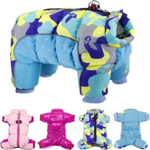 Winter Dog Clothes Super Warm Waterproof Dog Jacket Coat Reflective Pet Clothing For Small Medium Dogs Chihuahua French Bulldog