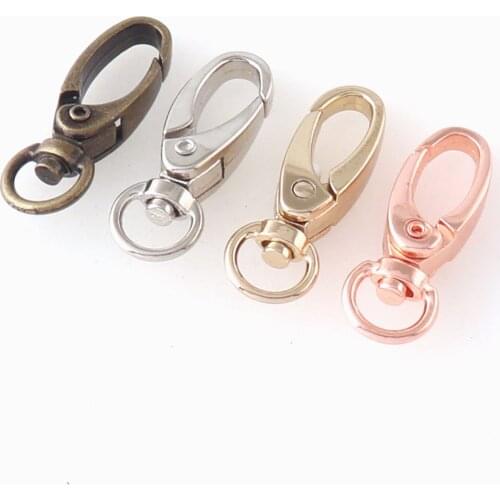 Swivel Clasp Claw Silver For Dog Tie-out Collar Trigger Snap Dog Hook Lobster Clasp Purse Clip Key Ring Handbag Clasp Hardware