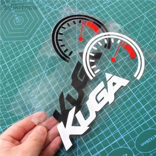 1pc Car Dash borad headlights Windows Sports Racing PVC Vinyl Decal Sticker For ford kuga 2018 2017 2014 2015 2008 accessories