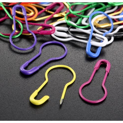 100pcs Colorful Knitting Crochet Locking Stitch Marker Hangtag Safety Pins DIY Sewing tools Needle Clip Crafts Accessories