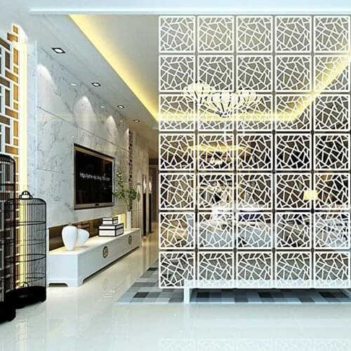 12pcs Hanging Room Divider Screen Hanging Panel for Living Dining Study Room Home Hotel Office Bar Decoration 29x29cm