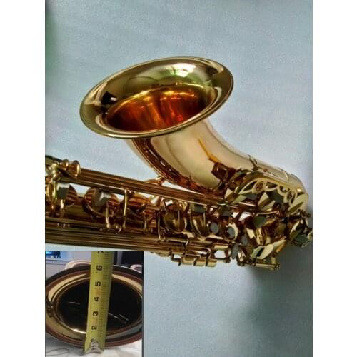 160 MM Size Big Bell Diamete Tenor Saxophone Professional Level Gold Music Instruments High Quality B Flat Sax Mouthpiece Cases