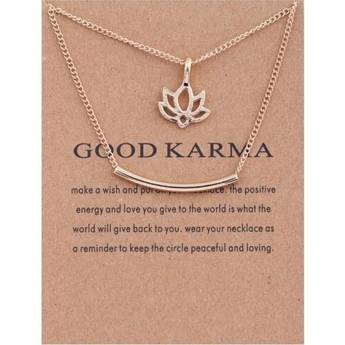 2020 Lotus Circle Flower Gold Color Necklaces Pendant Women Jewelry For Women Clavicle Chains Collar