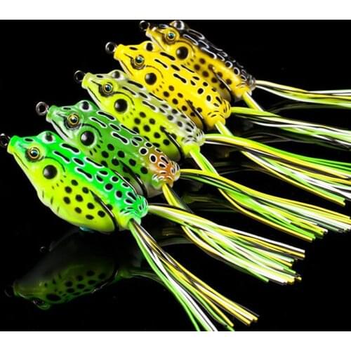 6cm 12g 3D Eyes Frog Shape Fishing Artificial Lifelike Soft Fish Lure Bait Simulation Fake Bait Hook Fishing Tackle Tool
