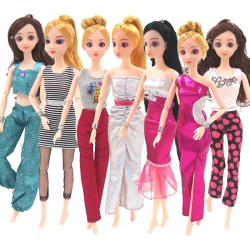 Doll Clothes Accessories Kids Toy 1/6 BJD SD Multi styles Elegant Handmade party Dress Dolls Accessories Toys For Children