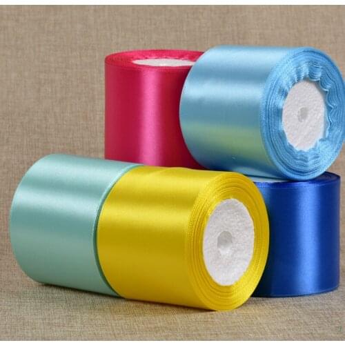 80mm Silk Satin Ribbon 25Yards/Roll Christmas Halloween Birthday Party Gift Wrapping Decoration Ribbons DIY Bow Headband Crafts