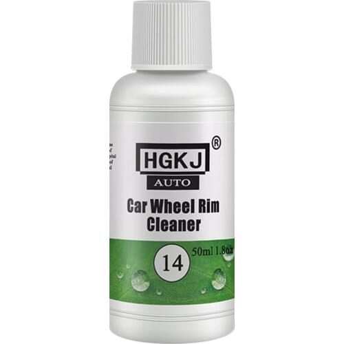 2PCS Car Accessories HGKJ-14 50ml Add 5 times more water = 120ml Portable Car Rim Care Wheel Ring Cleaner Car Cleaning Agent