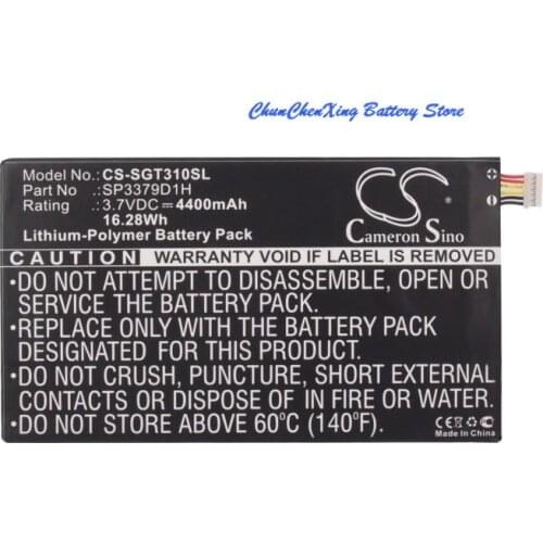 Cameron Sino 4400mAh Battery SP3379D1H for Samsung Galaxy Tab 3, SM-T310, SM-T311, SM-T3110, SM-T315