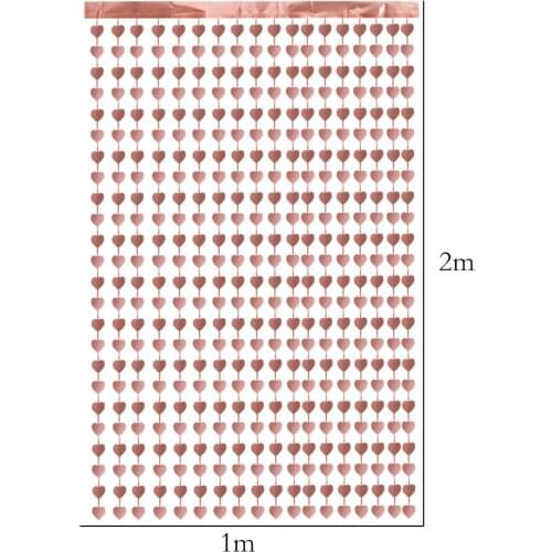 Heart-shaped Decorative Curtain Birthday Wedding Party Accessories