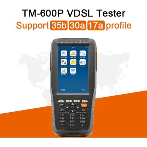 DHL Free Shipping Mufti-Function TM600P VDSL VDSL2 Tester-Support 35b 30a 17a Profile Detection Instrument