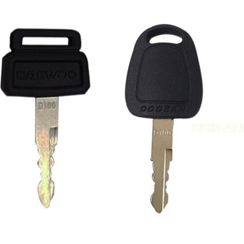 For DOOSAN DX DAEWOO DH55/60/80/150/215/220/225/300-5-7 excavator door lock key excavator accessories