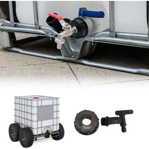 HOT S60x6,3/4'' ABS Snap-on Hose Rain Barrel Faucet Garden Hose Pipe Barrel Plastic Connection Adapter Watering & Irrigation