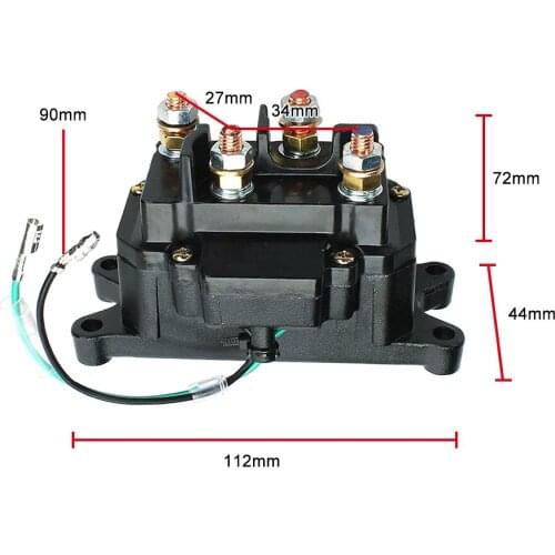 Contactor amp Winch Rocker COMBO 12V Solenoid Relay Thumb Switch For ATV UTV New Car Styling