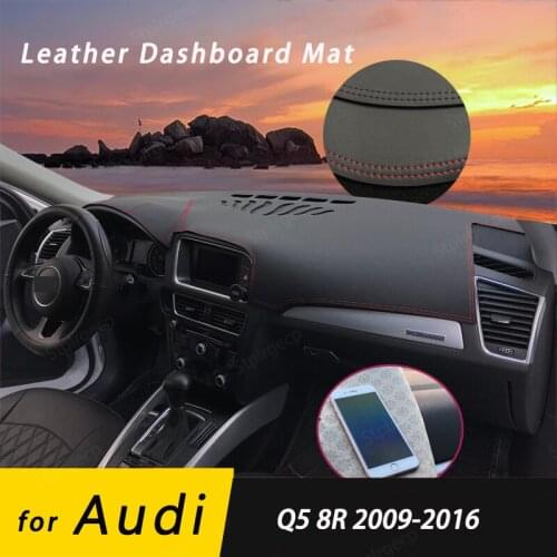 For Audi Q5 8R 2009-2016 Leather Anti-Slip Mat Dashboard Cover Pad Sunshade Dashmat Protect Carpet Accessories