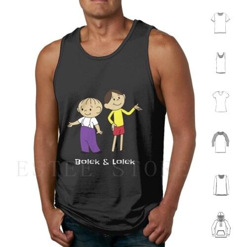 Bolek And Lolek Cartoons Tank Tops Vest Sleeveless Bolek And Lolek Retro Cartoons Vintage Happy Fun Old Funny For Mom For