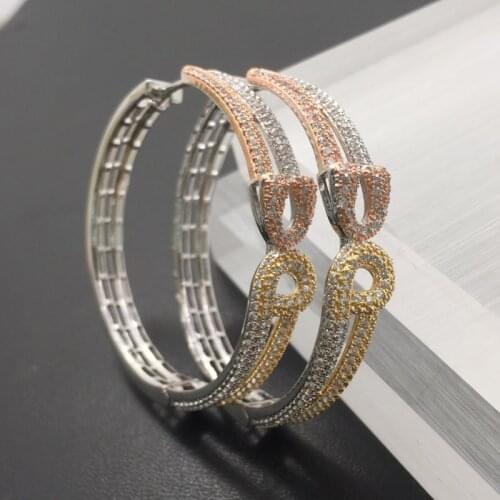 Lanyika Fashion Jewelry Distinctive Stylish Roundness Big Ear Loops Wedding Party Romantic Bridal Daily Best Gift