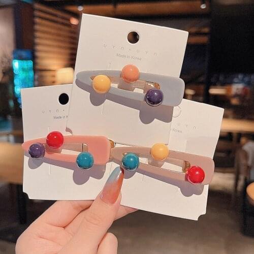 Fashion Cute Candy Color Duckbill Clip Hair Clip for Women Trendy Headwear Accessories Sweet Girls Lovely Hairpins Hair Sticks