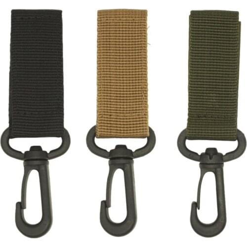Nylon Webbing Buckle Hook Hiking Military Water Bottle Holder Clip Climbing Carabiner Belt Backpack Hanger Hooks Outdoor Tools