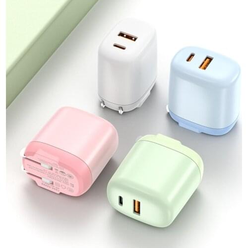 PD 20W USB C Charger QC 3.0 2 Port LED Fast Phone Charge Wall Adapter For iPhone 12 11 AirPods iPad Huawei Xiaomi Samsung