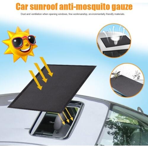Magnetic Car Sunroof Sun Shade Breathable Mesh Mosquito Proof Overnight Camping Protectors Car Styling Summer Hot