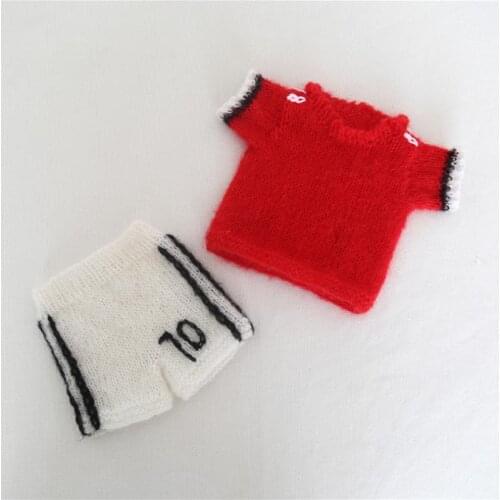 Knit coat and pant set Newborn Photgrphy Porps Baby Ruffle Clothes Crochet Gril mohair short pant outfit Photo Props