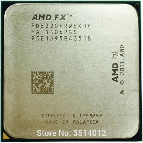 AMD FX-Series FX-8320 FX 8320 3.5 GHz Eight-Core CPU Processor FD8320FRW8KHK Socket AM3