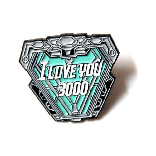 Cosplay letter number i love you 3000 women 90s funny cartoon backpack clothes diy decoration Enamel Brooches badge collar pins