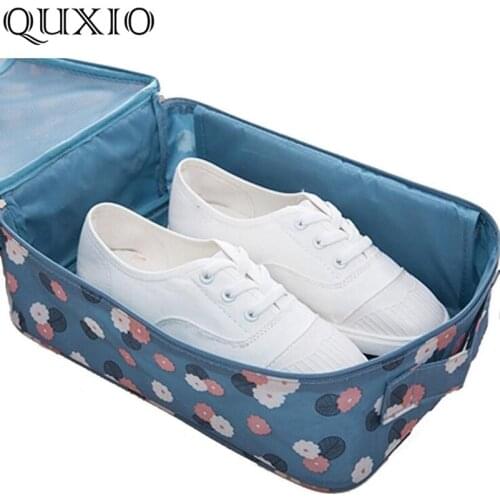 Women Pattern Shoes Storage Travel Bag Portable Organizer Mesh Bag Shoe Sorting Pouch Hot Sale Pouch hold 3 Pair Waterproof YL02