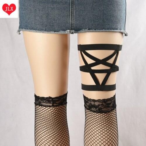 Women' s sexy lingerie hot suspenders body harness super stretch women wear Pentagram garter belt fantasias sexy erotic garters