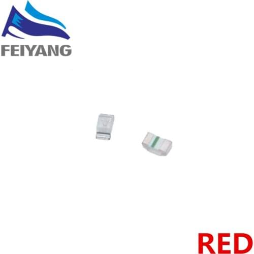 500PCS 0402 1005 1.0X0.5mm red light SMD light-emitting diode SMD LED Lamp bead 620-625NM 1.0*0.5*0.35MM