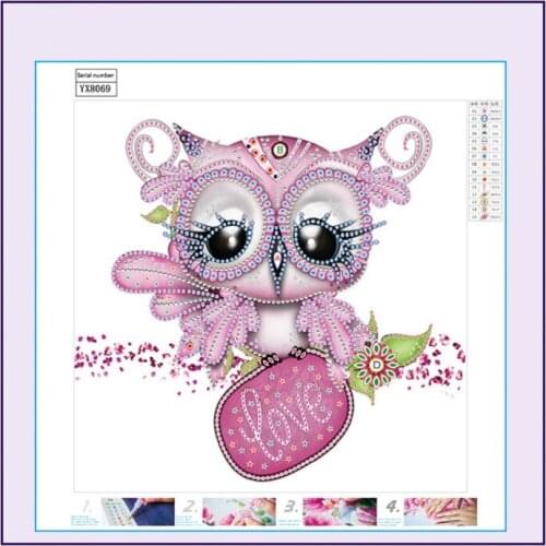 Special shape diamond painting NEW Cartoon owl modern pattern DIY 5D part Paste the diamond cross stitch kit crystal art