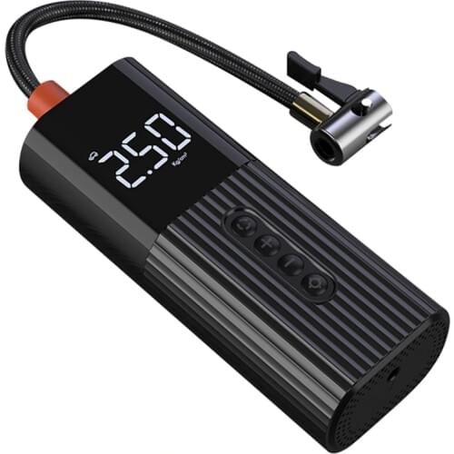 Car Inflatable Pump Mini Portable Wired Air Pump with LED Digital Lighting Tyre Inflator 12V 150PSI Air Compressor for Car