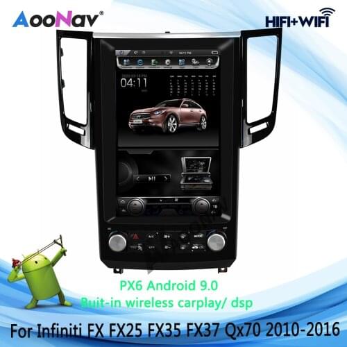 HD Vertical Screen Car Radio For Infiniti FX FX25 FX35 FX37 Qx70 2010- 2016 GPS Navigation Car Multimedia DVD Player Stereo
