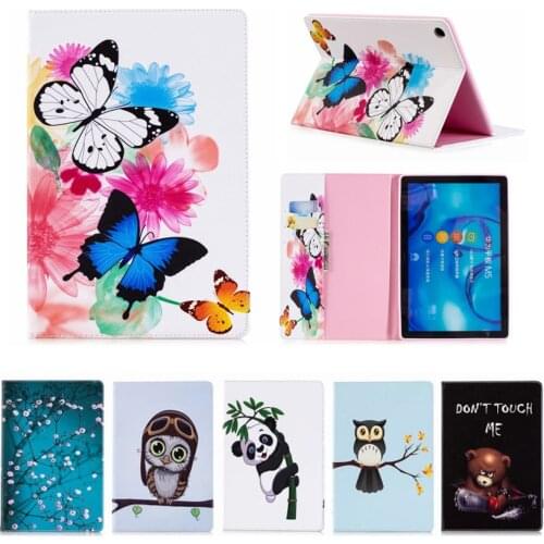 Cartoon Coque for Huawei MediaPad M5 10.8 Case Smart Panda Elephant Card Slot Cover for Huawei M5 Pro 10 10.8 Case