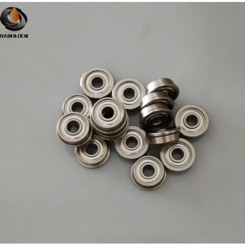 F684ZZ flange bearing ABEC-9 F684 flange Ball bearing 10pcs/lot 4X9X4 flange bearing