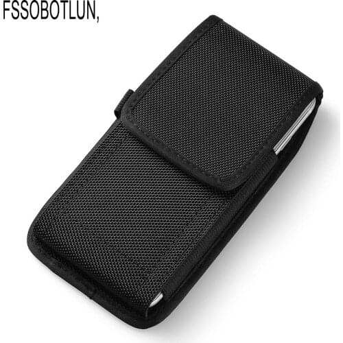 FSSOBOTLUN,For Prestigio Wize C3/Wize D3/E3/K3 5.0"Holster Case,Nylon Pouch with Hook Carabiner Belt Loop Phone Case