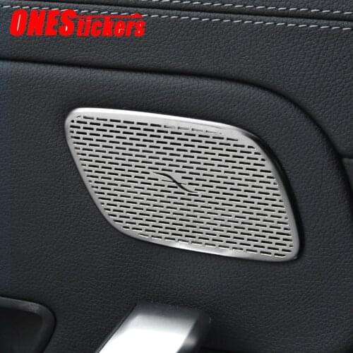 For Mercedes Benz A Class W177 V177 2019 2020+ Car Styling Rear Door Loundspeaker+A Pillar Audio Speakers Cover Trim Accessories