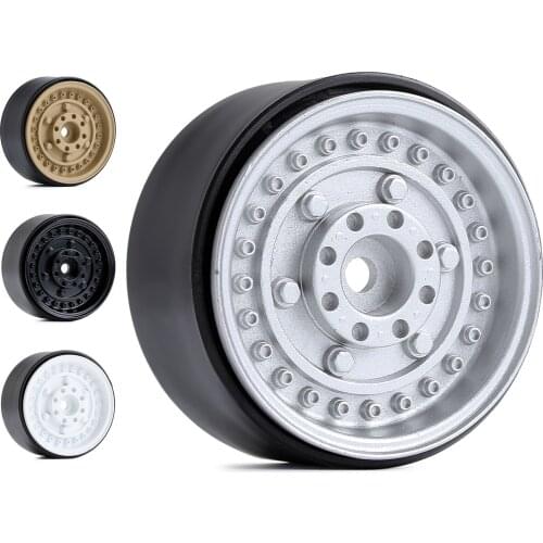 Metal&Nylon 4PCS 1.9" Beadlock Wheel Rim for 1:10 RC Rock Crawler Axial SCX10 90046 Traxxas TRX-4 RedCat Gen8 Wheel Hub