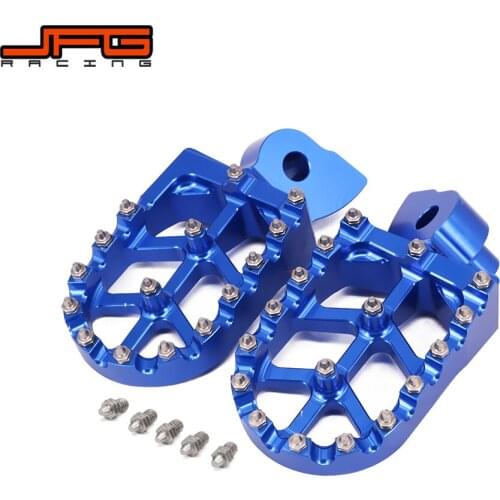 Motorcycle Aluminum FootRest Foot Pegs Footpegs Pedals For Husqvarna CR SM SMR TC TE TXC WR 50 100 150 250 350 450 550 610 99-13