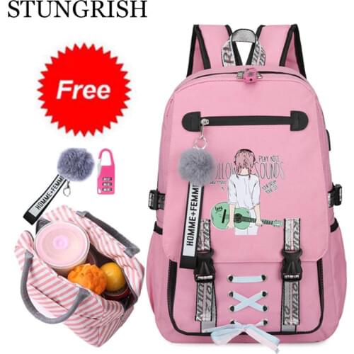 New Arrivals School Backpacks Set Students School Bags for Girls Casual Travel Bags Teenage 15inch Notebook Backpack Bookbag