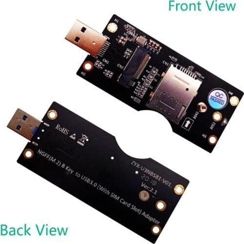 NGFF M.2 Key B to USB 3.0 Adapter Riser Card Converter for Desktop PC Laptop